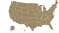 Map of USA, location of one of partner clinics of Precision Health Clinics
